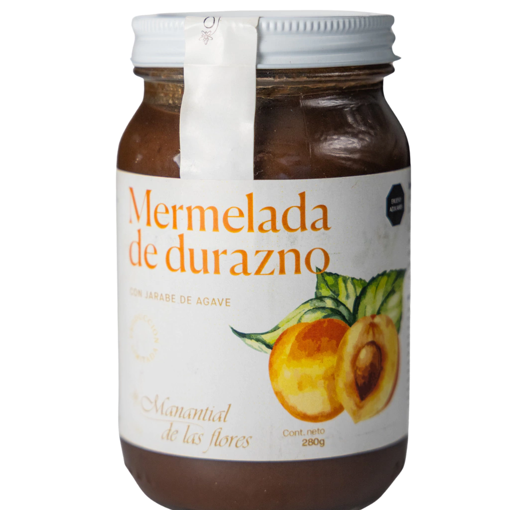 Mermelada de durazno y miel de agave