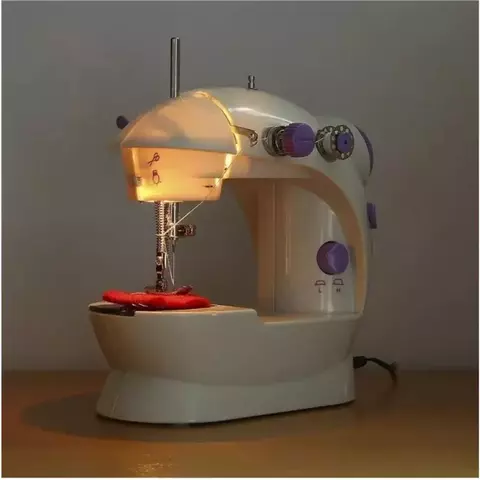Máquina de costura elétrica portátil com controle de velocidade leve para cos
