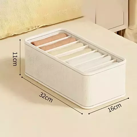 Organizadores de gaveta de tecido para roupas íntimas, meias, sutiãs, caixa de