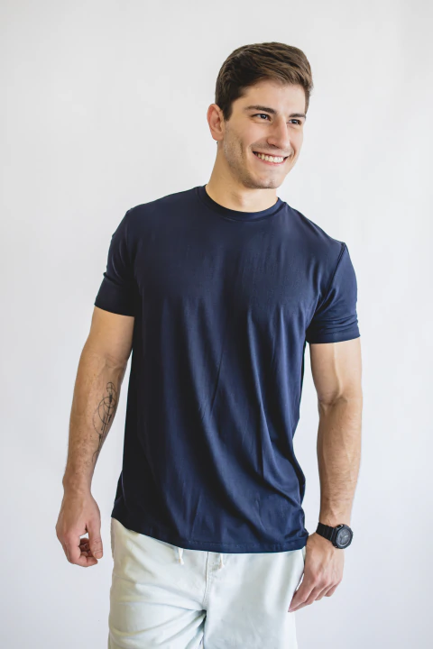 Camiseta Flow (Modal) - Marinho sem logo