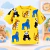 Camiseta Infantil Amarela 100% Algodão Estampa Animais - comprar online