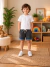 Short Moletom Infantil Azul