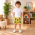 Short Moletom Infantil Amarelo - Estampa Arara