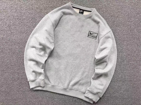 Moletom Nike x Stussy Cinza