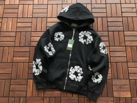 Moletom Denim Tears Zipper Black