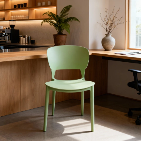 Silla de diseño Nordic - Estilo Escandinavo-verde /OKU