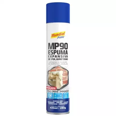 Espuma Expansiva PU MP90 430 ml/280g Mundial Prime
