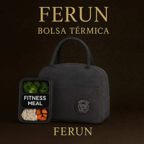 Imagem do Bolsa Térmica FERUN Marmiteira Com Isolamento Interno 5 litros Compacta E Versátil Para Refeições E Lanches
