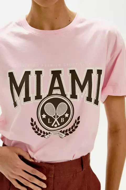 T-SHIRT LEAH ROSA QUARTZO