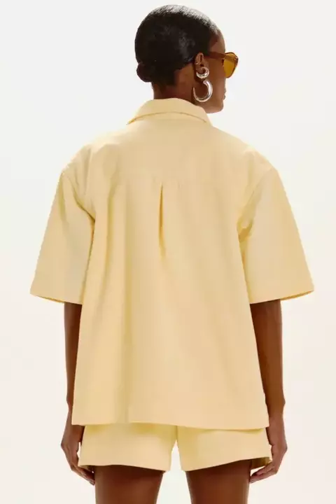 CAMISA SARJA FLAVIA AMARELO LIGHT