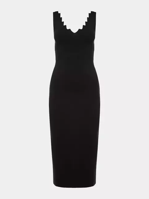 VESTIDO MIDI VOLCANO PRETO