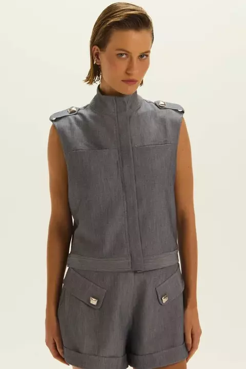 COLETE POLLIANA AZUL NAVY