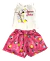 Conjunto Infantil Menina Shorts Favinho E Regata Estampada