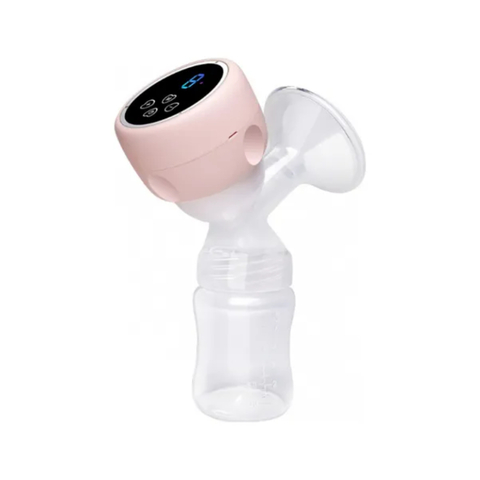 Extractora de Leche Eléctrica Portátil Rosa con Pantalla Digital | Discreta y Recargable para Madres
