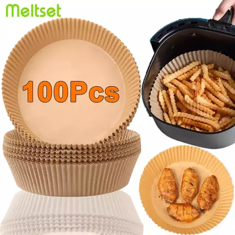 Air Fryer Papel descartável, papéis de cozimento antiaderentes Airfryer, forro