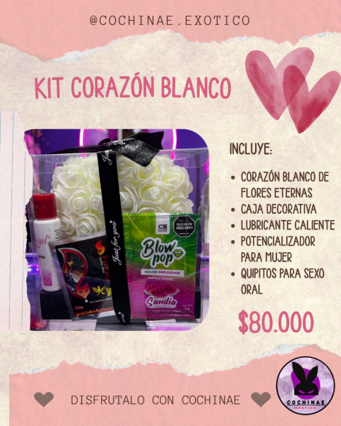 Kit Corazón Blanco