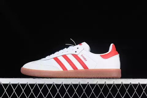 adidas Samba OG White Solar Red Gum - comprar online