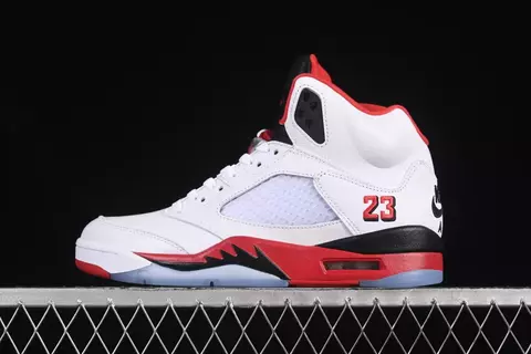 Jordan 5 Retro Fire Red Black Tongue - comprar online