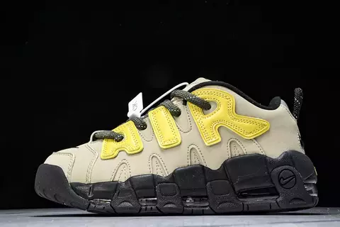 Nike Air More Uptempo Low AMBUSH in Bright Yellow and Limestone Brown - comprar online