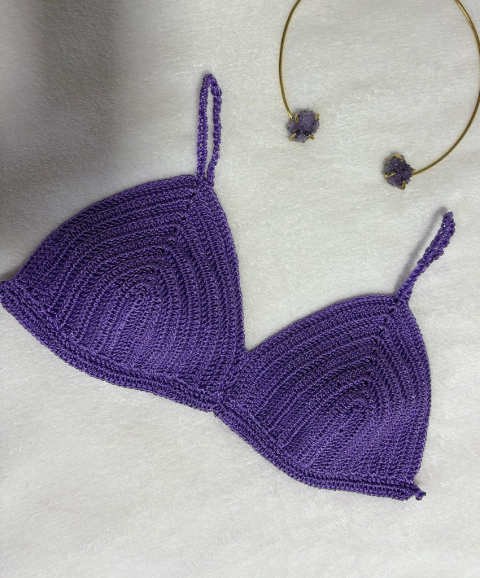 Cropped de crochê