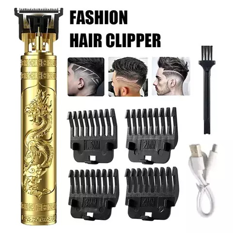 T9 portátil vintage aparador de cabelo, para barba masculino.