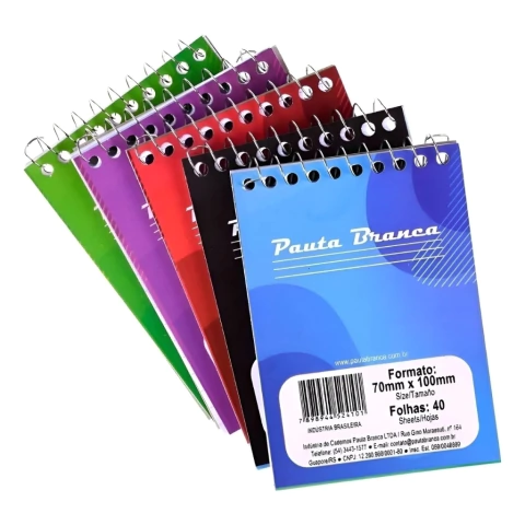 CADERNETA 40F 70X100MM - comprar online