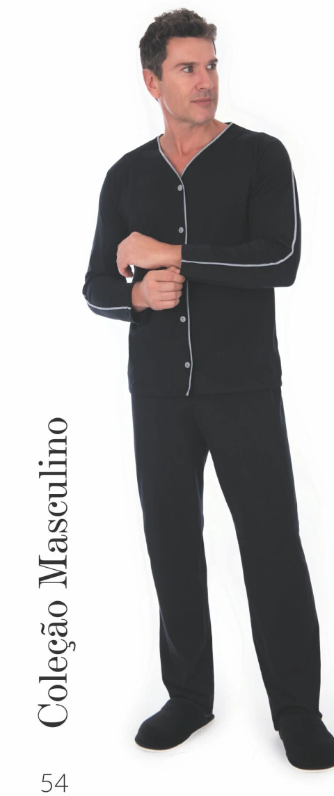 Pijama masc longo