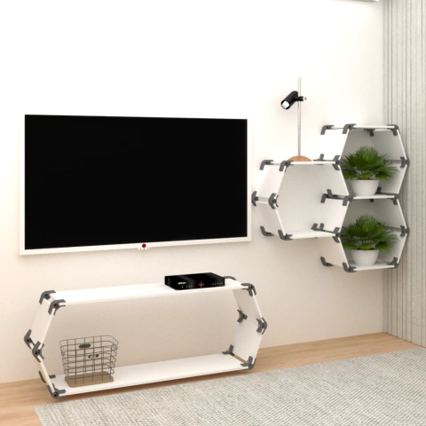Imagem do Rack Tv Hexagonal