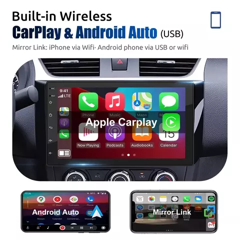Essgoo rádio do carro android 14 carplay vídeo multimídia automático 7/9/10 ''estéreo universal para volkswagen nissan hyundai kia toyota
