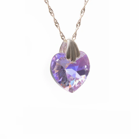 Imagen de Conjunto Swarovski Corazon Chico