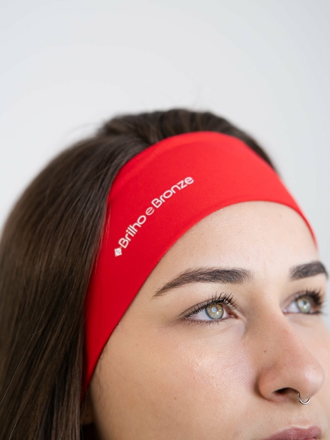 Faixa de Cabelo - HeadBand - Vermelho