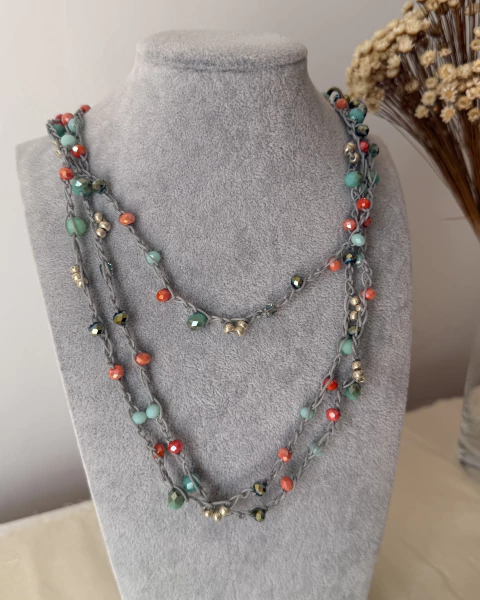 Collar infinito cristales