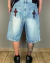 Bermuda Baggy Jeans Trip Side Cruz Red - Kaputt Company