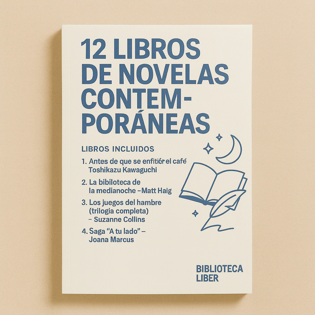 12 LIBROS DE NOVELAS CONTEMPORÁNEAS