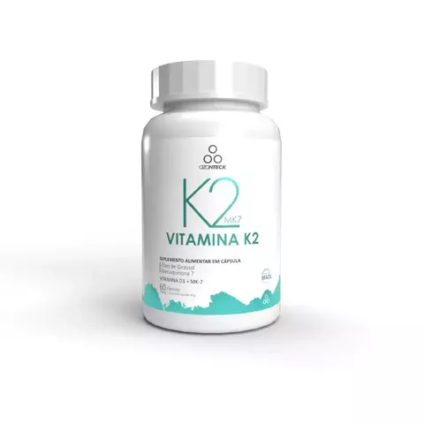 Vitamina K2 MK7 + Vitamina D3 (2.000 UI) Ozonizado - 60 Cápsulas