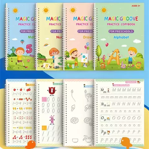 Aprenda e Crie com o Livro Mágico de Caligrafia e Colorir Reutilizável - comprar online
