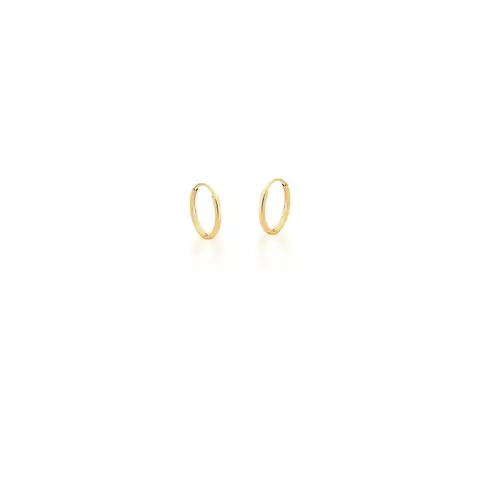 ARGOLA LISA BANHADA A OURO