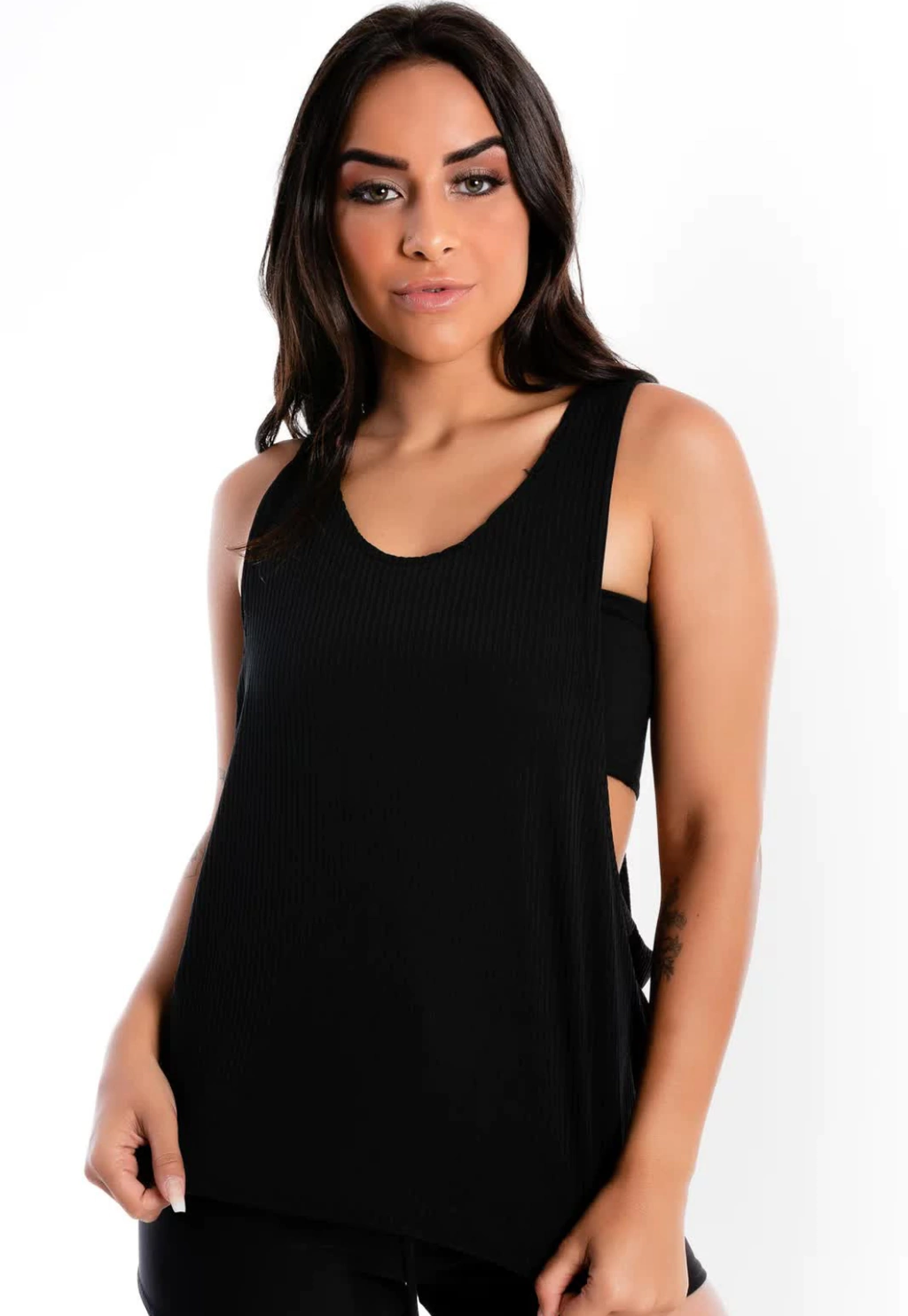 Regata Nadadora Preta + Top Faixa Fitness | REF: LX289