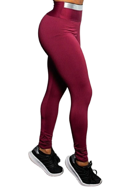 Calça Legging com Elástico Cintura Alta Marsala | REF: CLGA5