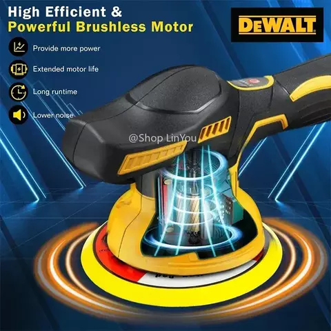 Polidora e Enceradeira Sem Fio DEWALT 20V – Ideal Para Carro e Moto