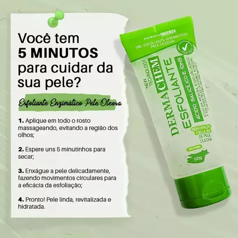 Gel Esfoliante Enzimático – Renovação suave para peles oleosas e acneicas
