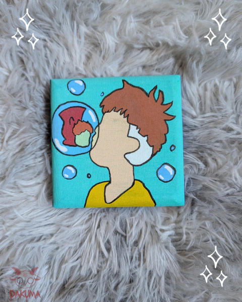 Mini Bastidor Pintado a Mano — Colección Ghibli - comprar online