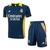 Kit Treino adulto - Camisa e Shorts - Real Madrid Adidas 24/25 - Azul com detalhes em laranja e amarelo