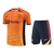 Kit Treino adulto - Camisa e Shorts - Barcelona Nike 24/25 - Laranja e azul com detalhes em preto
