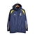Jaqueta Corta-Vento Real Madrid 23/24 - Masculina Adidas - Azul com detalhes em amarelo