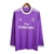 Camisa Retrô Real Madrid II 2017/2018 manga longa - Adidas Masculina - Roxa com detalhes em branca