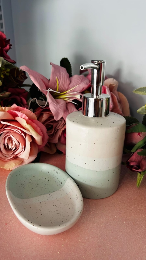 CONJUNTO 2 PEÇAS PARA BANHEIRO /VERDE