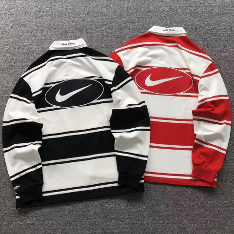 Jaqueta Supreme x Nike Stripe Rugby.