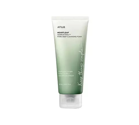 Anua Heartleaf Quercetinol Pore Deep Cleansing Foam – Limpeza Profunda com Toque Suave