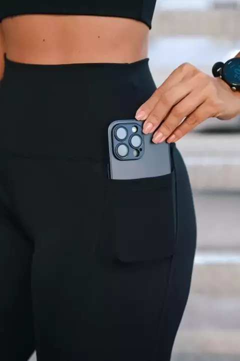 Calça legging poliamida com bolso - comprar online
